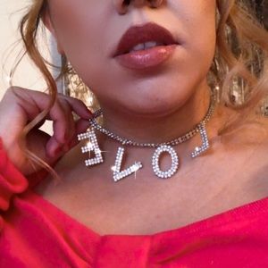 LOVE letters Luxury chocker necklace